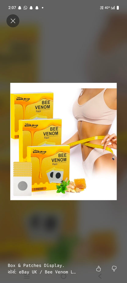Bee Venom Lymphatic Drainage & Slimming Patches