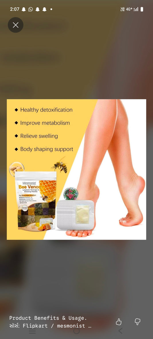 Bee Venom Lymphatic Drainage & Slimming Patches