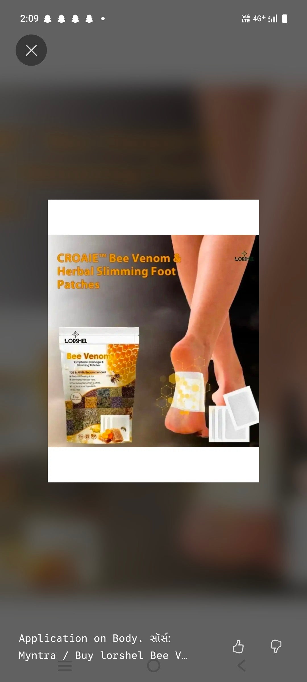 Bee Venom Lymphatic Drainage & Slimming Patches